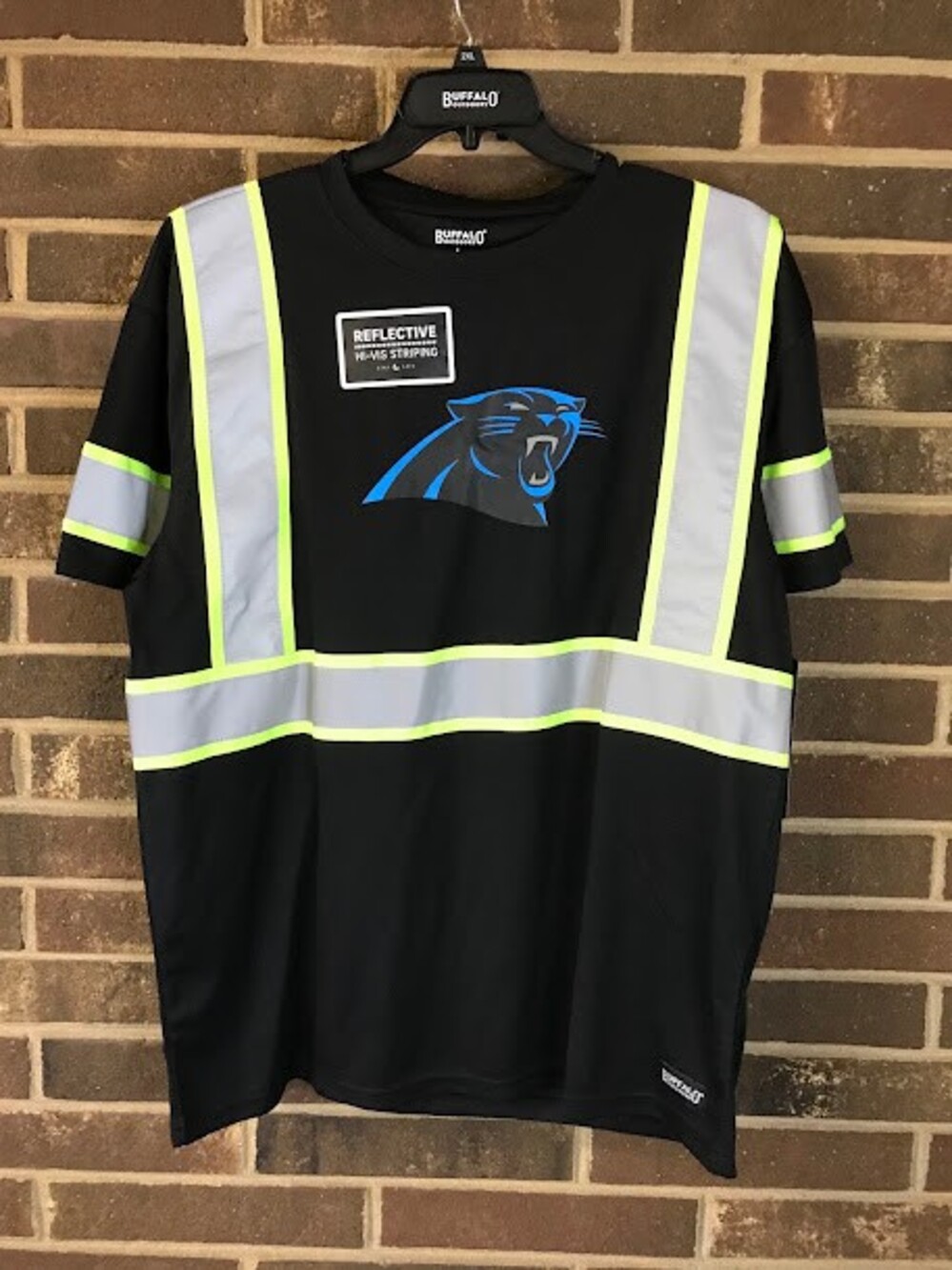 Carolina's Panther's Neon Yellow Reflective NFL High Visibility Jersey